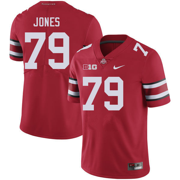 #79 Dawand Jones Ohio State Buckeyes Jerseys Football Stitched-Red